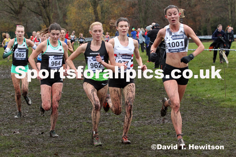 Senior and under-23 women, 2019 European Cross Country Trials and British Cross Challenge, Sefton Park, Liverpool.  Photo: David T. Hewitson/Sports for All Pics